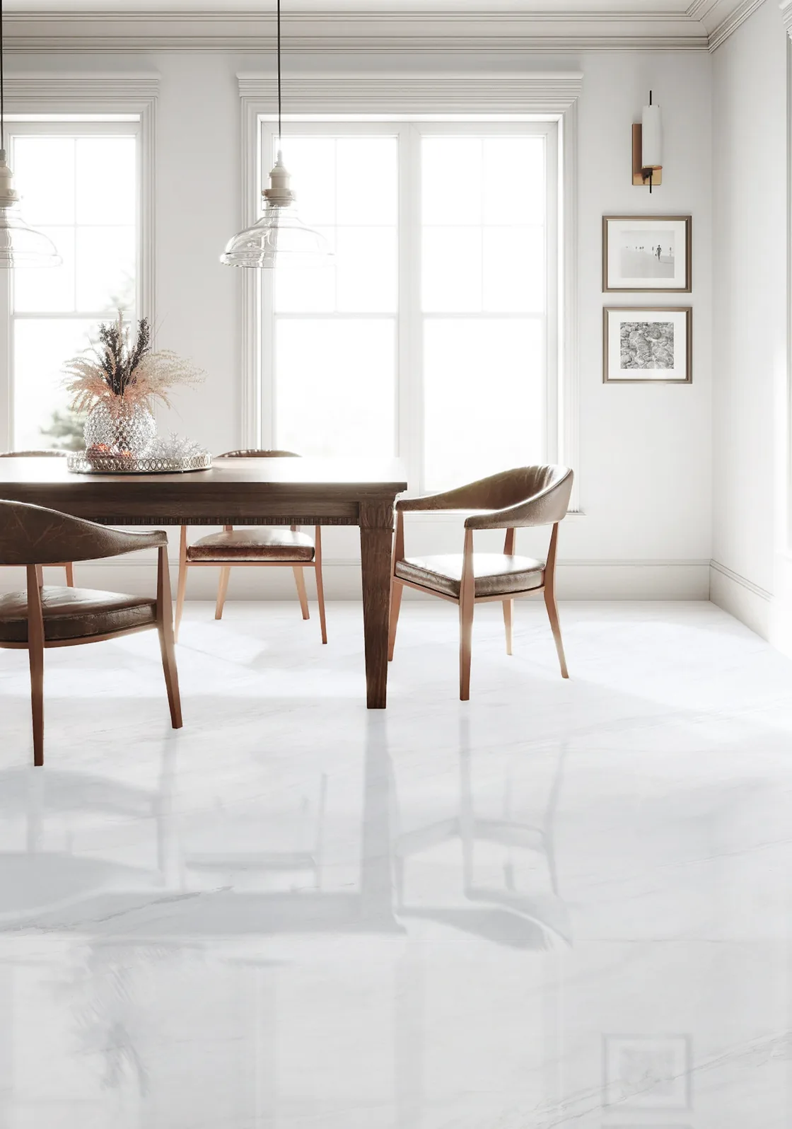 Bright marble interior